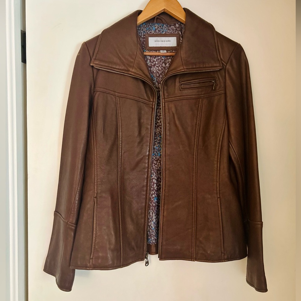 Chocolate Brown Leather Jacket